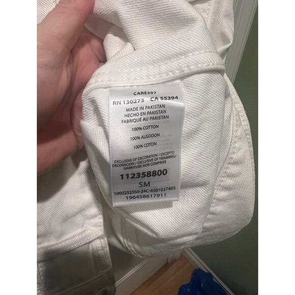 STAUD + Wrangler THE BIGGEST JEAN JACKET in White Size S/M - Picture 4 of 9